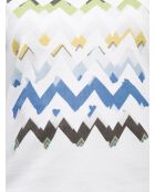 Quitterie t-shirt van wit jersey met korte mouwen