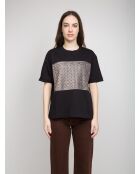 Rosalie zwart t-shirt met korte mouwen