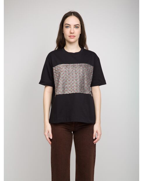 Rosalie zwart t-shirt met korte mouwen