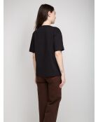 Rosalie zwart t-shirt met korte mouwen