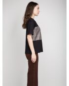 Rosalie zwart t-shirt met korte mouwen