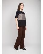 Rosalie zwart t-shirt met korte mouwen