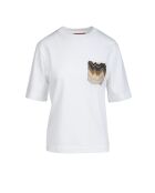 Wit T-shirt met korte mouwen Wanda