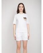 Wit T-shirt met korte mouwen Wanda