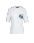 Xavière weißes Kurzarm-T-Shirt
