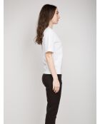 Xavière weißes Kurzarm-T-Shirt