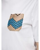 Xavière weißes Kurzarm-T-Shirt