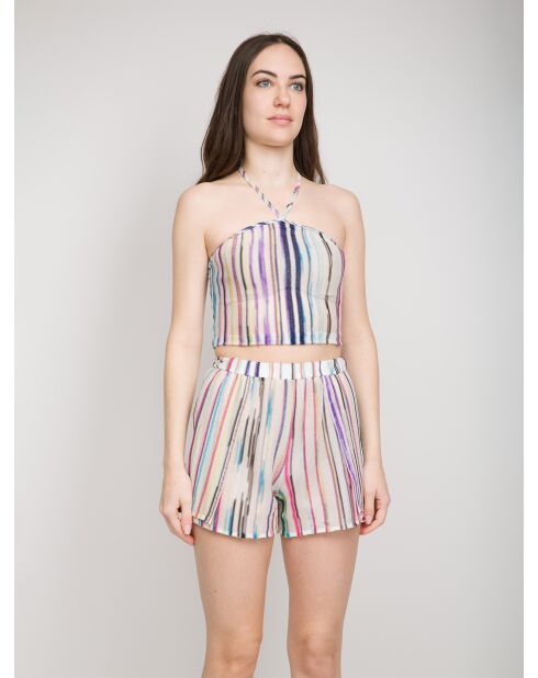 Top riga resort Amélie multicolore