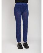 Pantalon Géraldine bleu/argenté