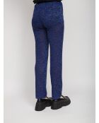 Pantalon Géraldine bleu/argenté