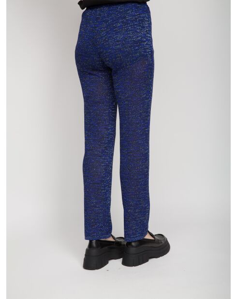 Pantalon Géraldine bleu/argenté