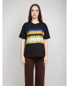 Tatiana zwart t-shirt met korte mouwen