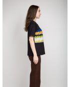 Tatiana zwart t-shirt met korte mouwen