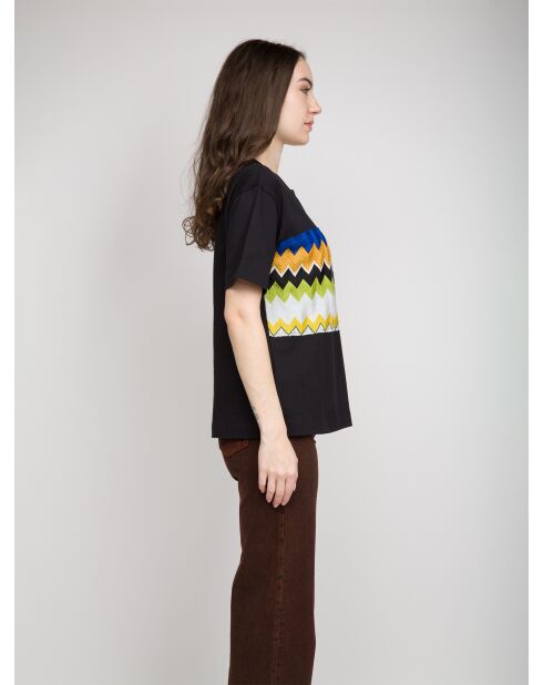 Tatiana zwart t-shirt met korte mouwen