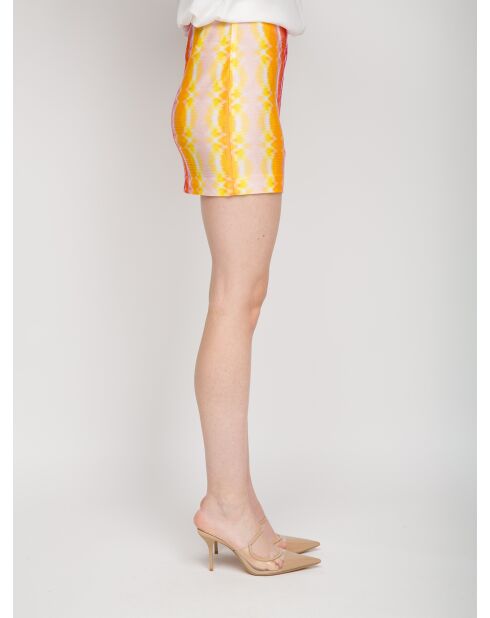 Minigonna Camille gialla/rossa/arancione