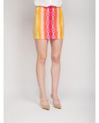 Camille gelb/rot/orange Minirock