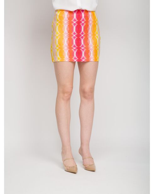 Minigonna Camille gialla/rossa/arancione