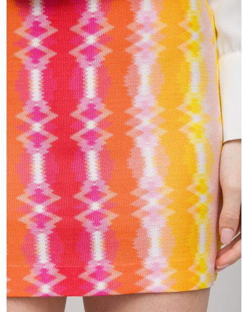 Minigonna Camille gialla/rossa/arancione