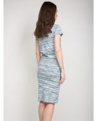 Olivia Kurzarm-T-Shirt aus blauem Jersey