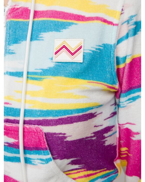 Felpa con cappuccio multicolore tinta Fanny