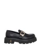 Catherine loafers van zwart kalfsleer