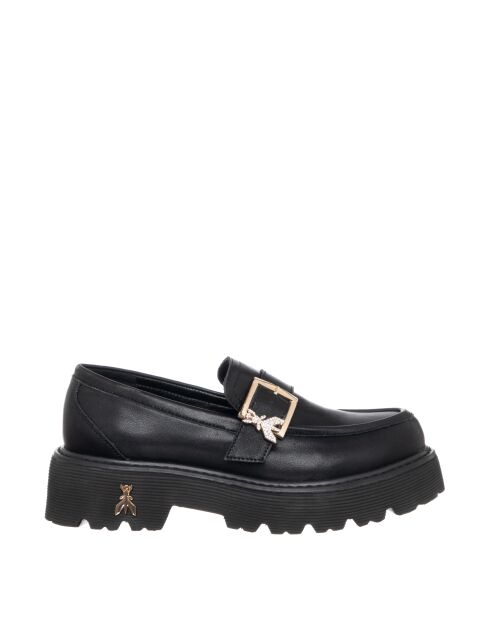 Schwarze Loafer Catherine aus Kalbsleder