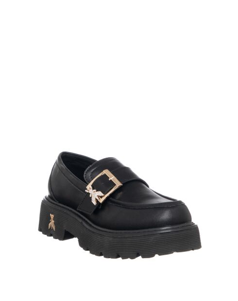 Schwarze Loafer Catherine aus Kalbsleder