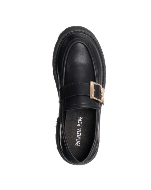 Schwarze Loafer Catherine aus Kalbsleder