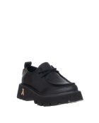 Blandine leren instappers van zwart kalfsleer