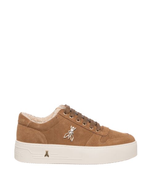 Sneakers Myriam Camel Crust aus Leder