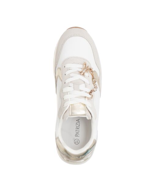 Adèle Croust leren sneakers Off-white