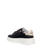 Baskets en cuir Cécile Veau noir