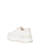 9235 beigefarbene Sneakers aus Öko-Leder