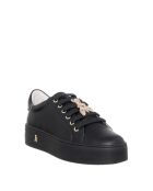 Sneakers Estelle in pelle di vitello nera