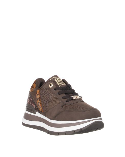 9237 braune Sneakers aus Öko-Leder