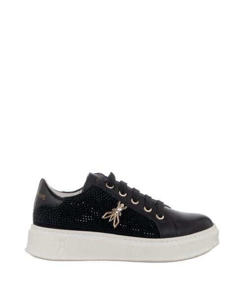 Baskets en cuir Solène Veau noir