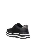 9235 schwarze Sneakers aus Öko-Leder