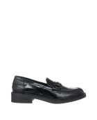 9280 Naplak ecologische leren instappers zwart