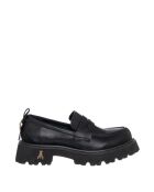 Frederique loafers van kalfsleer in zwart leer