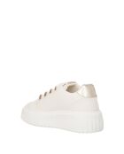Baskets en cuir écologique Laura Calf Beige