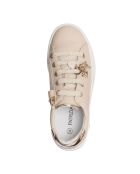 Cremefarbene Sneakers Bérénice Vitello aus Leder