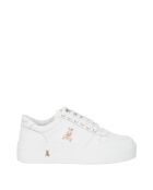 Zapatillas Justine de piel de becerro blancas