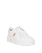 Zapatillas Justine de piel de becerro blancas
