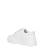 Zapatillas Justine de piel de becerro blancas