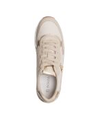 Tiphaine Vitello leren sneakers Off-white Taupe