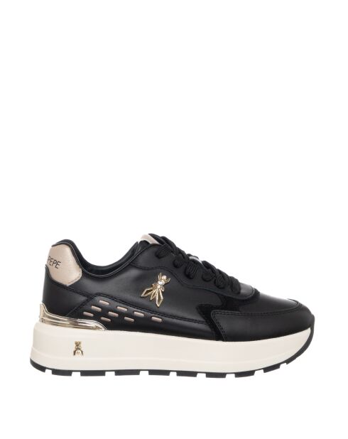 Sneakers Lise Veau in pelle nera