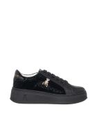 Baskets en cuir Morgane Veau noir