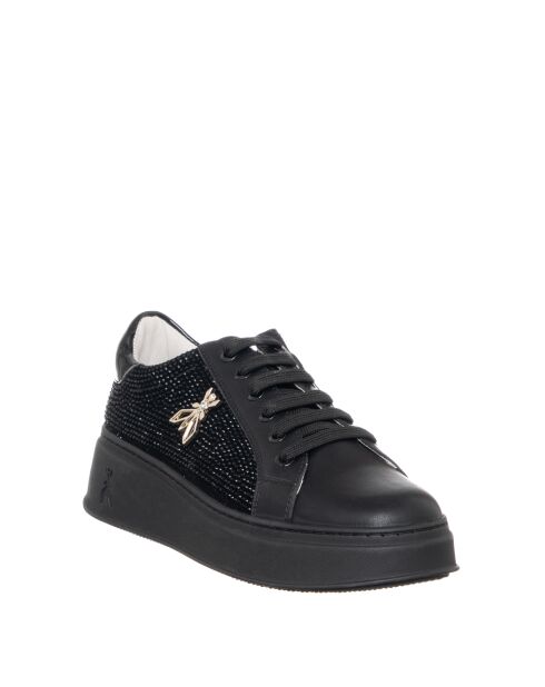 Baskets en cuir Morgane Veau noir