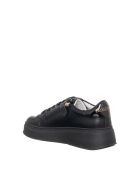 Baskets en cuir Morgane Veau noir