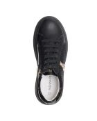 Baskets en cuir Morgane Veau noir